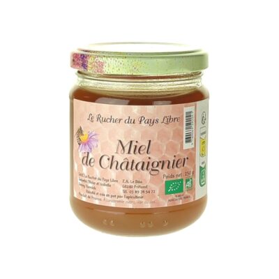 Miel de Châtaignier BIO 250g, Le Rucher du Pays Libre